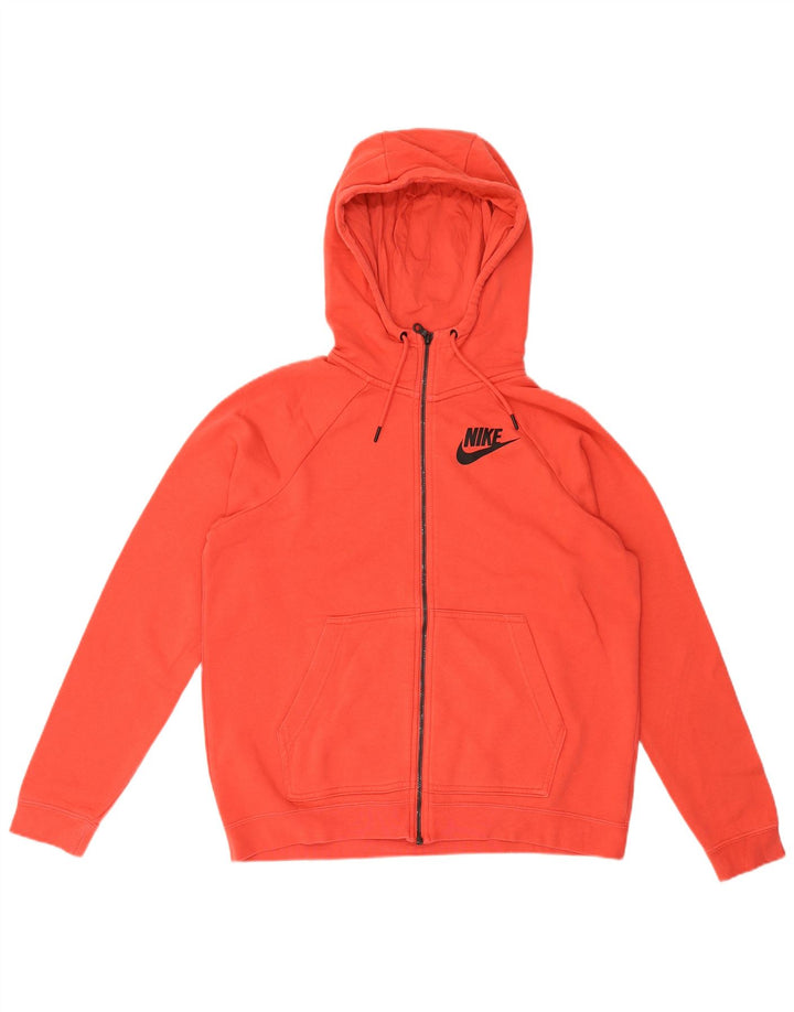 Nike - Sudadera con capucha para mujer, extragrande, con cremallera, talla 40, tamaño mediano, color rojo