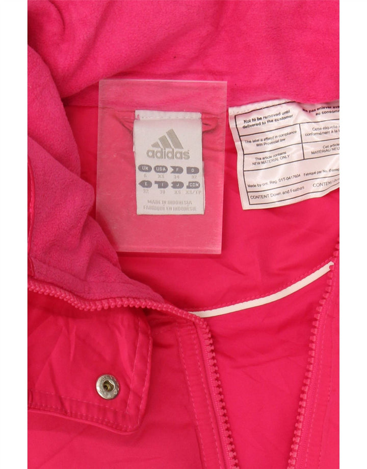 Adidas Chaleco acolchado para mujer UK 6 XS Poliéster rosa