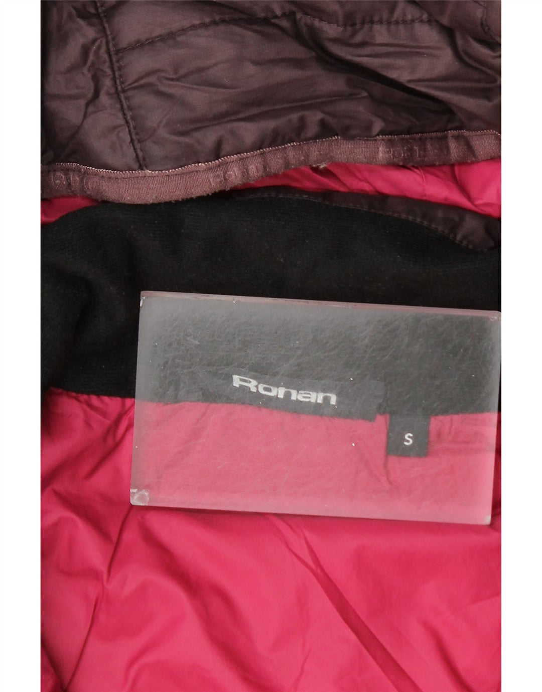 ROHAN Abrigo acolchado con capucha para mujer UK 10 Small Púrpura Poliéster