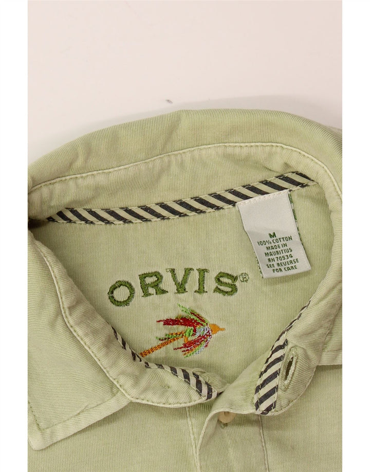 ORVIS Polo Hombre Algodón Verde Medio