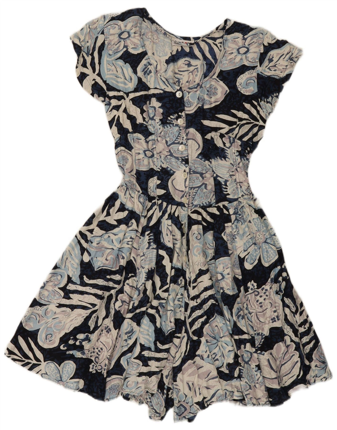 MISS JOY Mono corto para mujer EU 38 XS Azul Floral