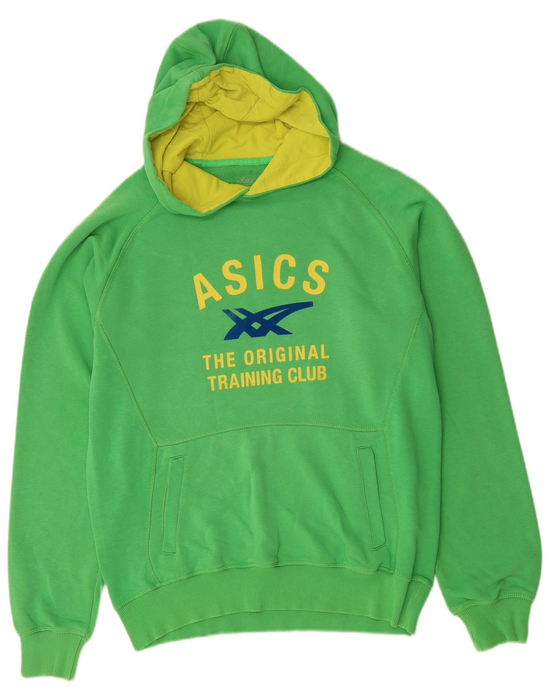 Asics Hombre Graphic Sudadera Con Capucha Jumper Grande Algodón Verde
