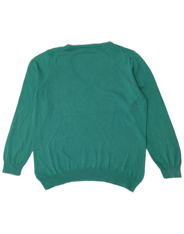Crew Clothing Suéter con cuello en V para mujer UK 18 XL Algodón verde