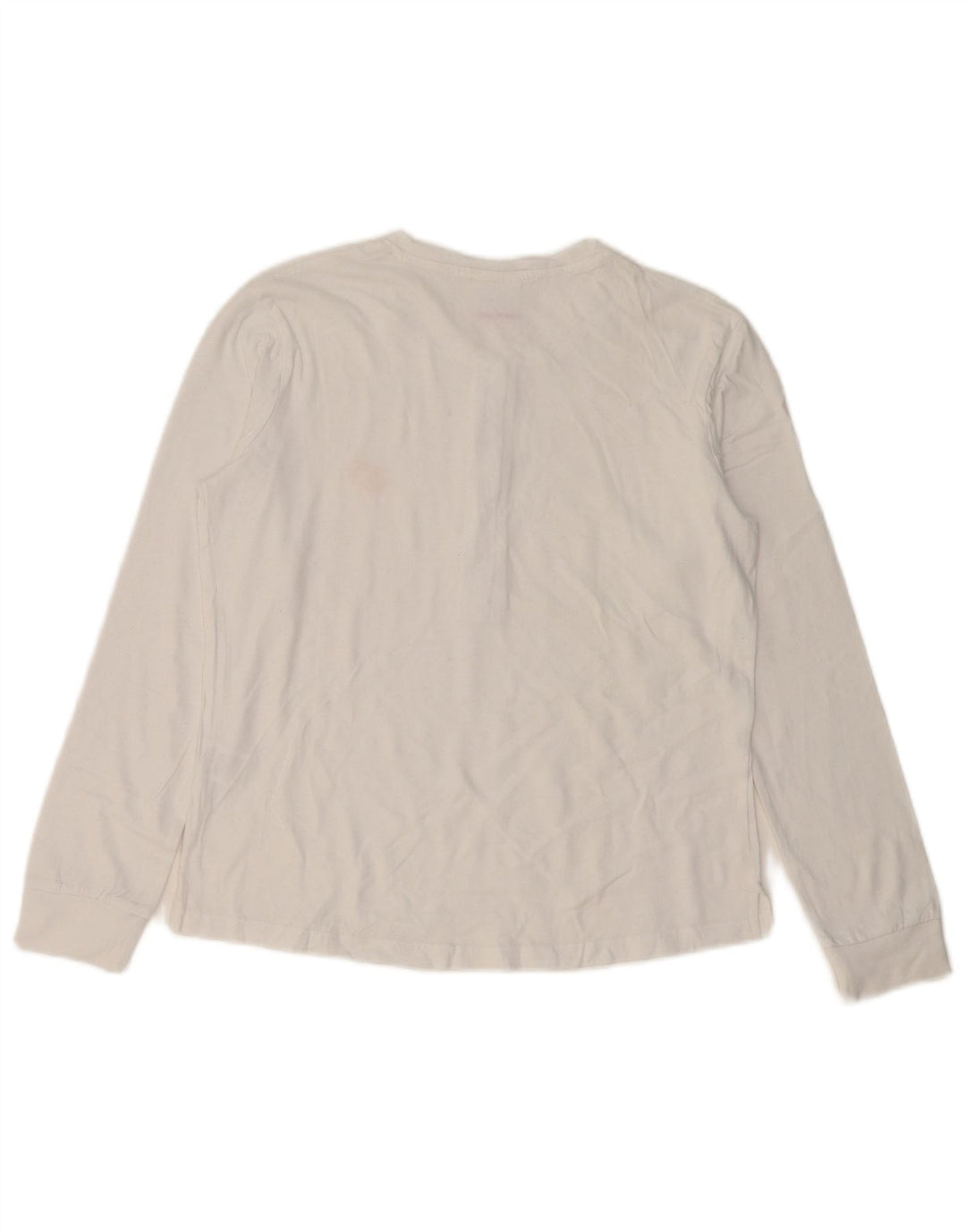 Lotto Top Mujer Manga Larga UK 10 Small Algodón Blanco