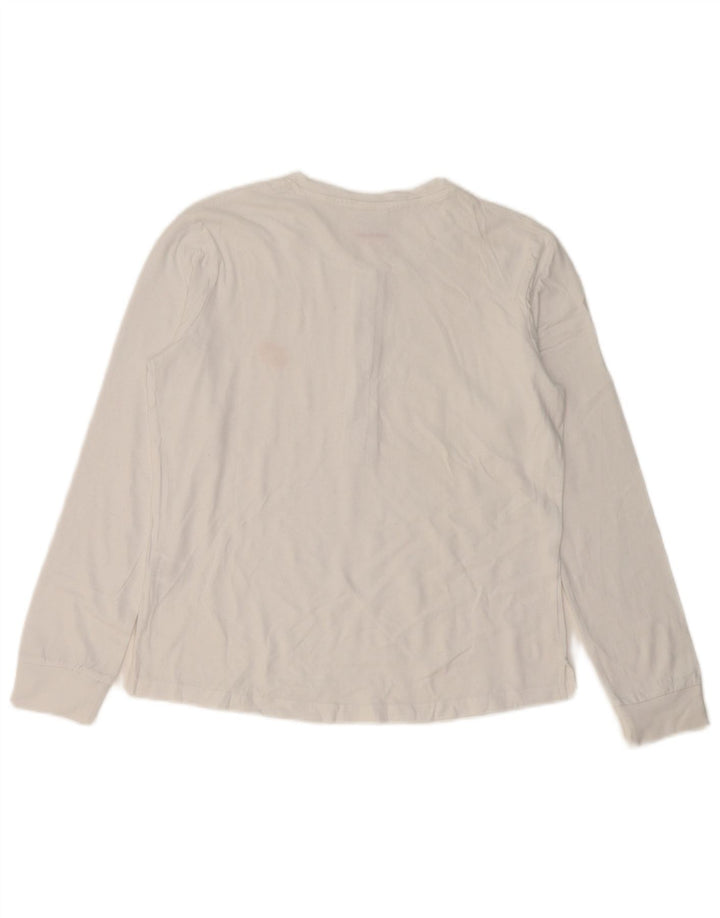 Lotto Top Mujer Manga Larga UK 10 Small Algodón Blanco