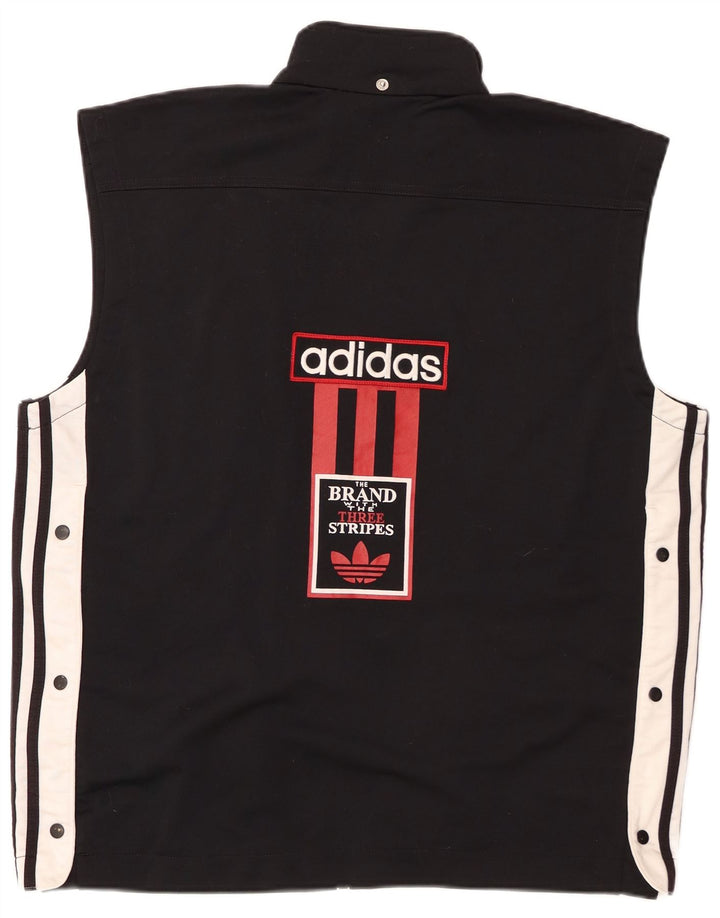 Adidas - Chaqueta de chándal gráfica para hombre, talla 40/42, color negro mediano