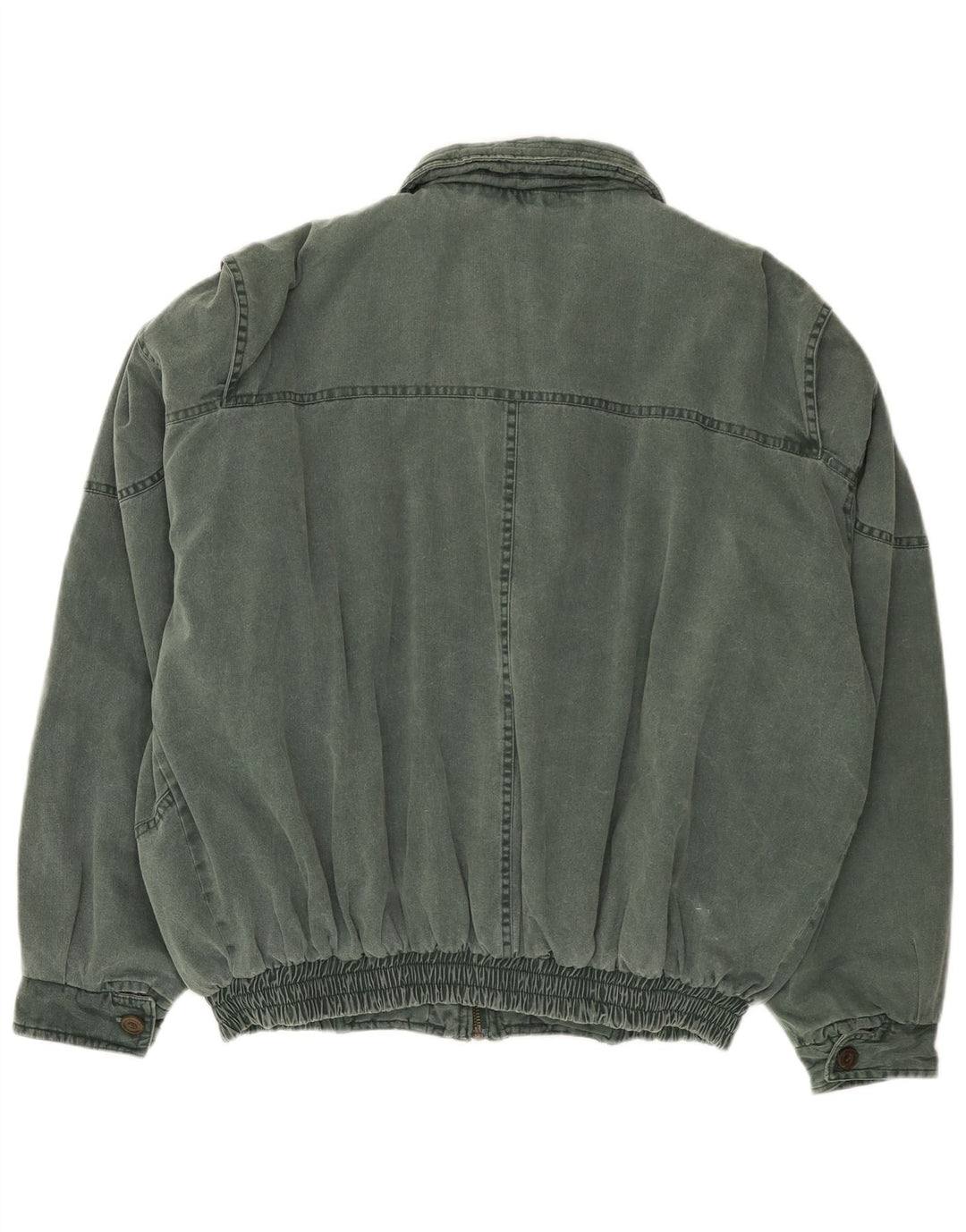 VINTAGE Chaqueta Bomber para Hombre Reino Unido 42 XL Verde