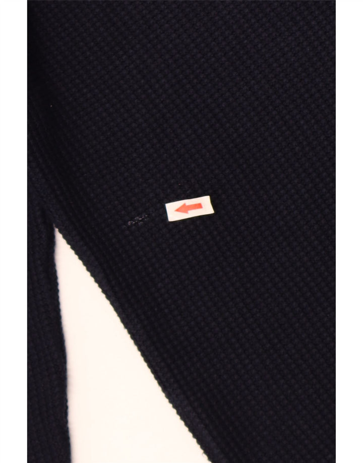 Zara Hombre Jersey Cuello Redondo Jersey Grande Azul Marino Algodón