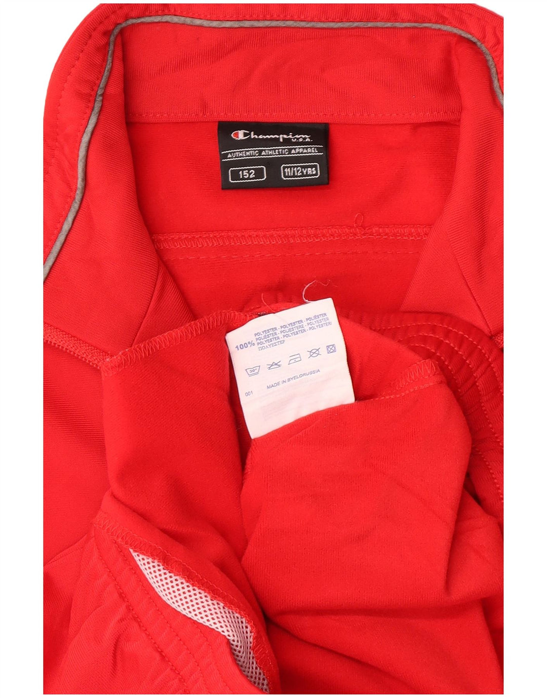 Champion Chaqueta de chándal gráfica para niños 11-12 años Poliéster rojo