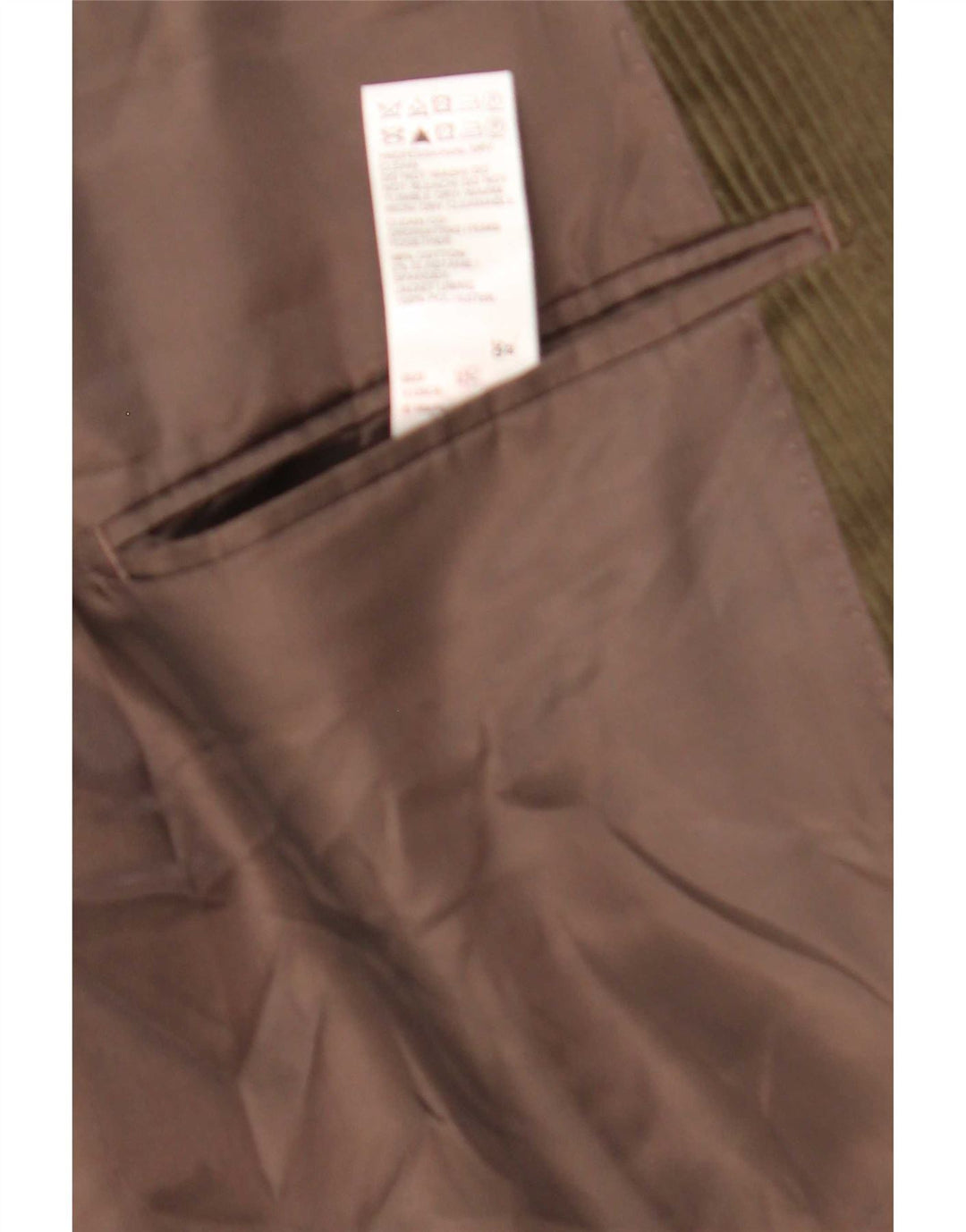 Marks & Spencer Chaqueta tipo blazer de pana con 2 botones para hombre, talla 40, color caqui