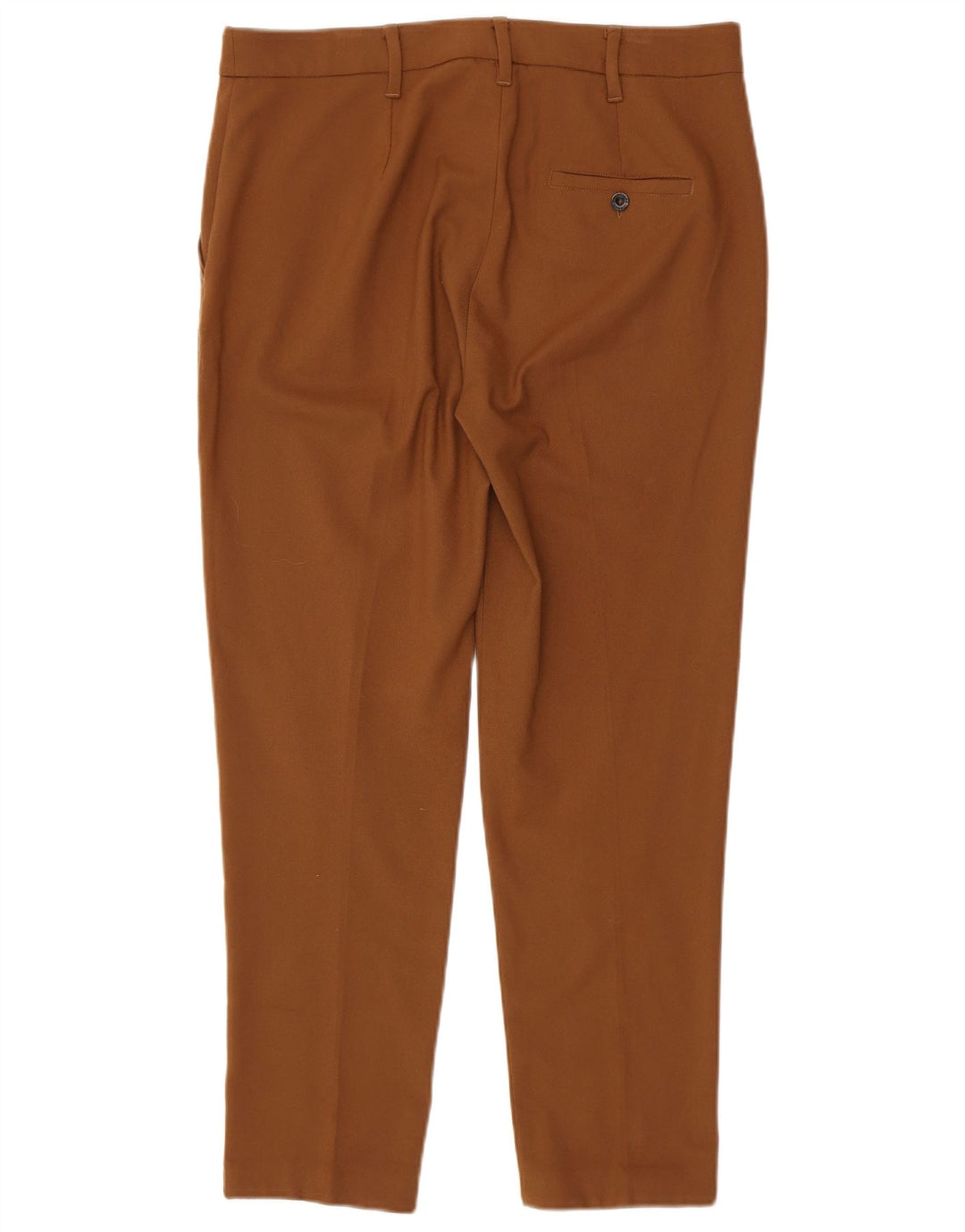 MARELLA Pantalones de traje ajustados para mujer UK 40 Large W34 L28 Marrón Poliéster