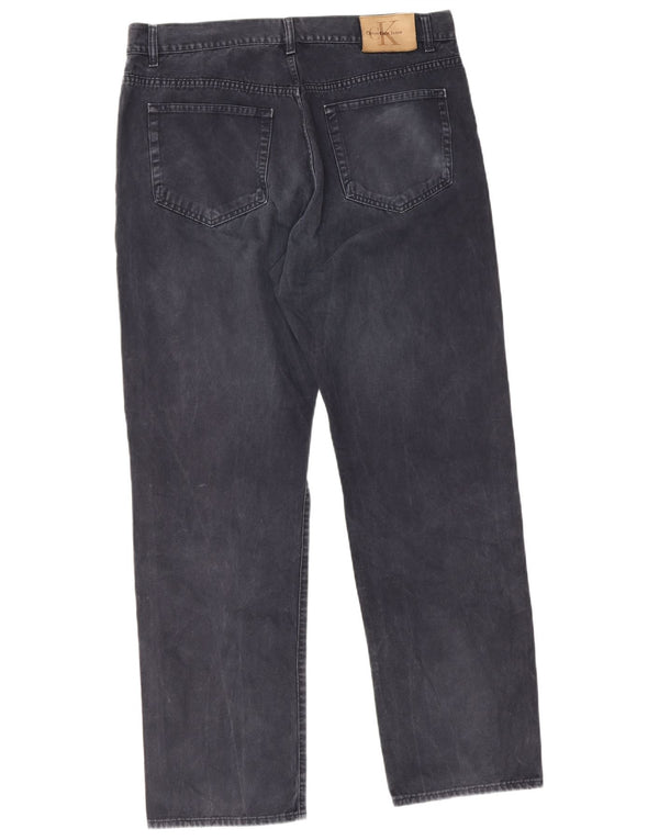 Calvin Klein Jeans rectos para hombre W38 L32 Algodón azul marino