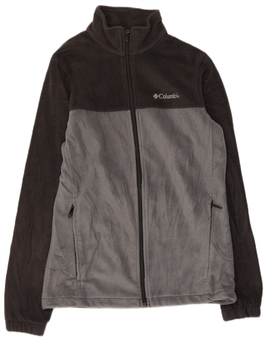 COLUMBIA Chaqueta polar para hombre ES 36 Small Gris Colorblock Poliéster