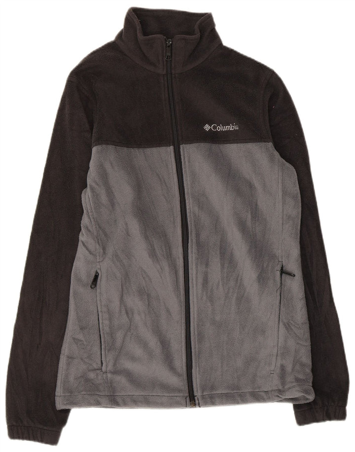 COLUMBIA Chaqueta polar para hombre ES 36 Small Gris Colorblock Poliéster