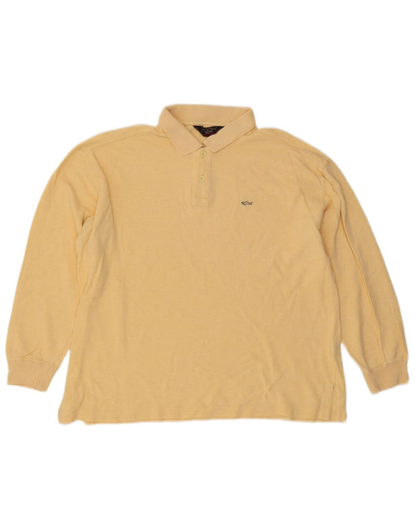 Paul & Shark Polo De Manga Larga Hombre XL Algodón Amarillo