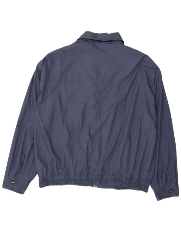 Chaqueta bomber vintage para hombre IT 60 5XL Poliéster azul marino