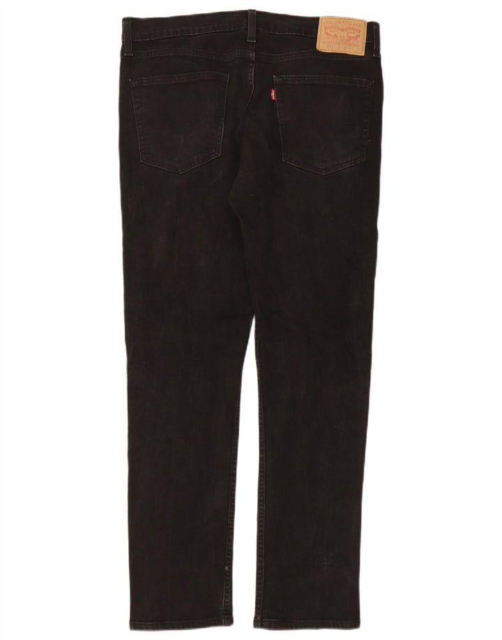 Levi's Hombre 511 Slim Jeans W36 L32 Algodón Negro