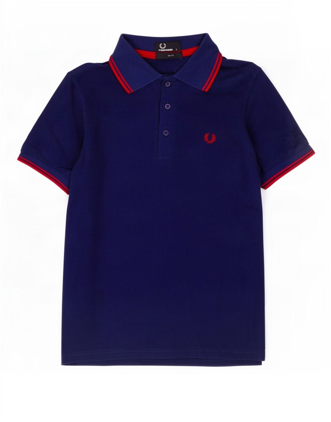 Fred Perry Polo Slim Fit Para Hombre Algodón Azul Marino Pequeño