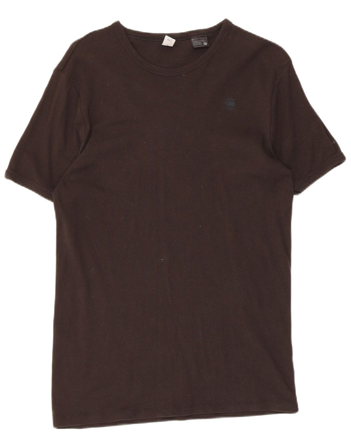 G-Star Hombre Camiseta Top Medium Negro Algodón