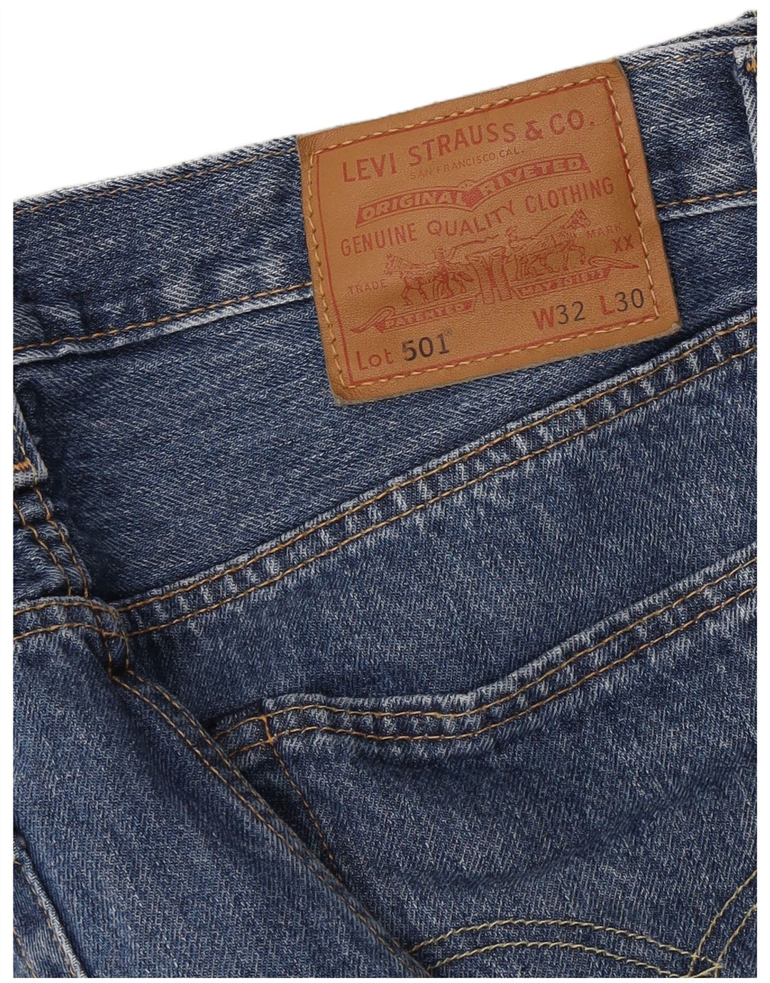 Levi's Hombre 501 Vaqueros Rectos W32 L30 Azul