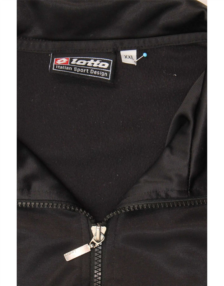 Lotto Mens Graphic Chándal Top Chaqueta 2XL Negro