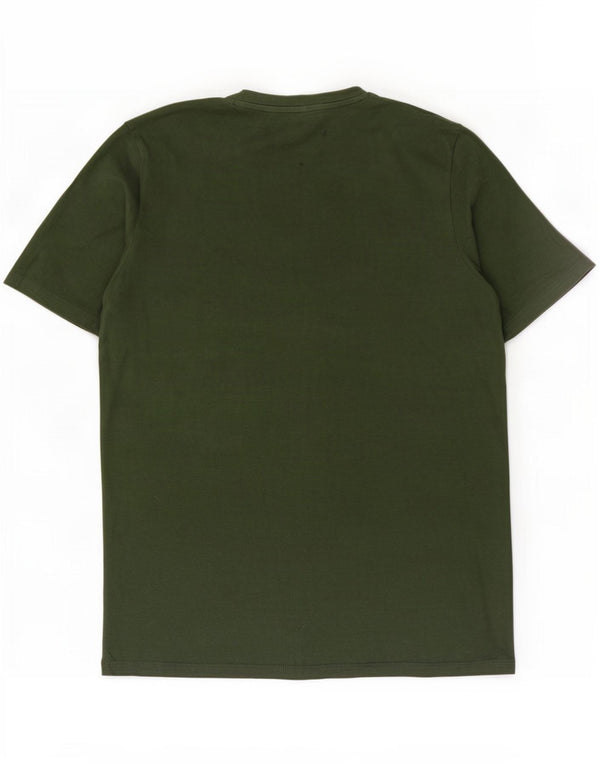 Jack & Jones Hombre Camiseta Gráfica Top Grande Algodón Verde