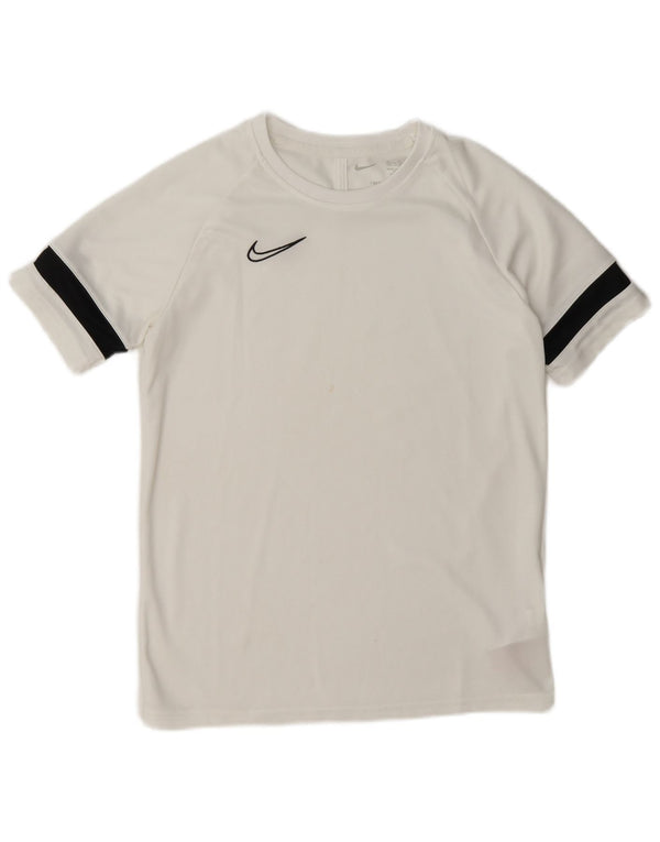 Nike Camiseta Dri Fit para niños 13-14 años XL Blanco Colorblock Poliéster