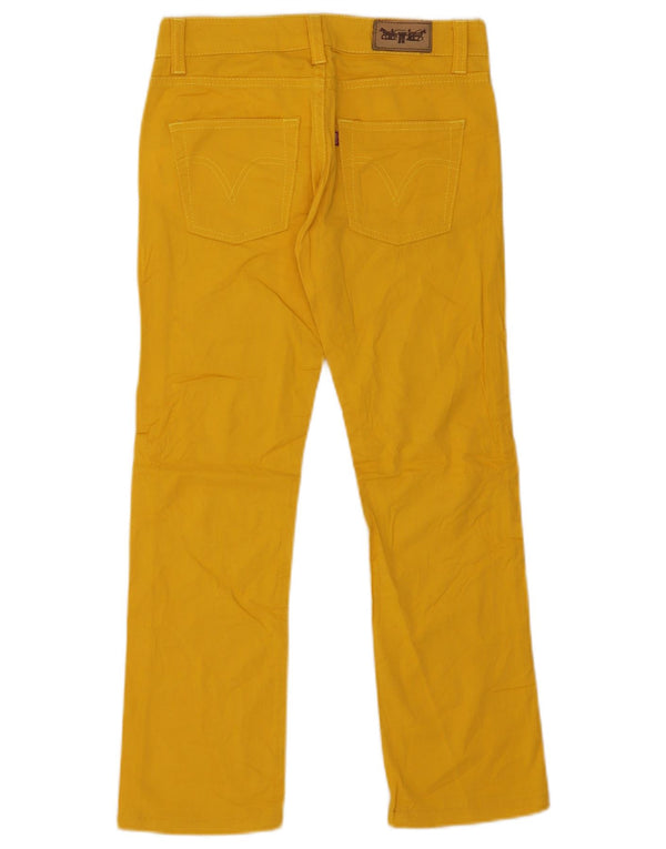 Pantalón Levi's Mujer Recto Casual W28 L26 Algodón Amarillo