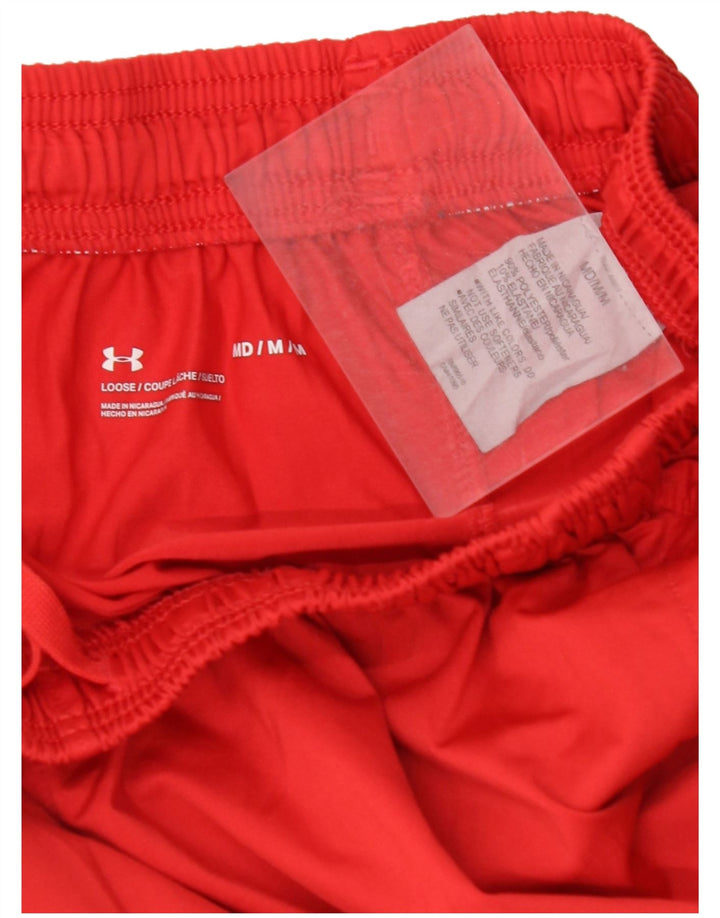 UNDER ARMOUR Pantalones cortos deportivos para hombre Poliéster color block rojo medio