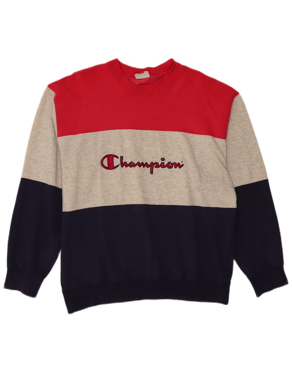 Champion Sudadera Con Estampado Gráfico Jumper Large Multicolor Colorblock
