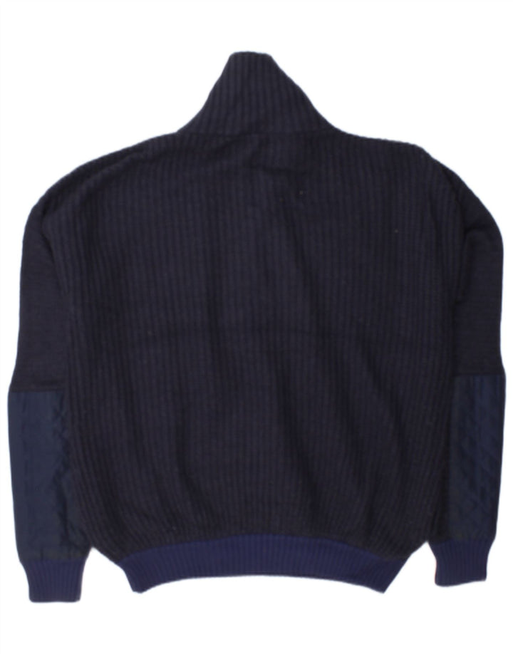 Topshop Jersey extragrande con cuello y cremallera para mujer UK 12 Medium Azul marino