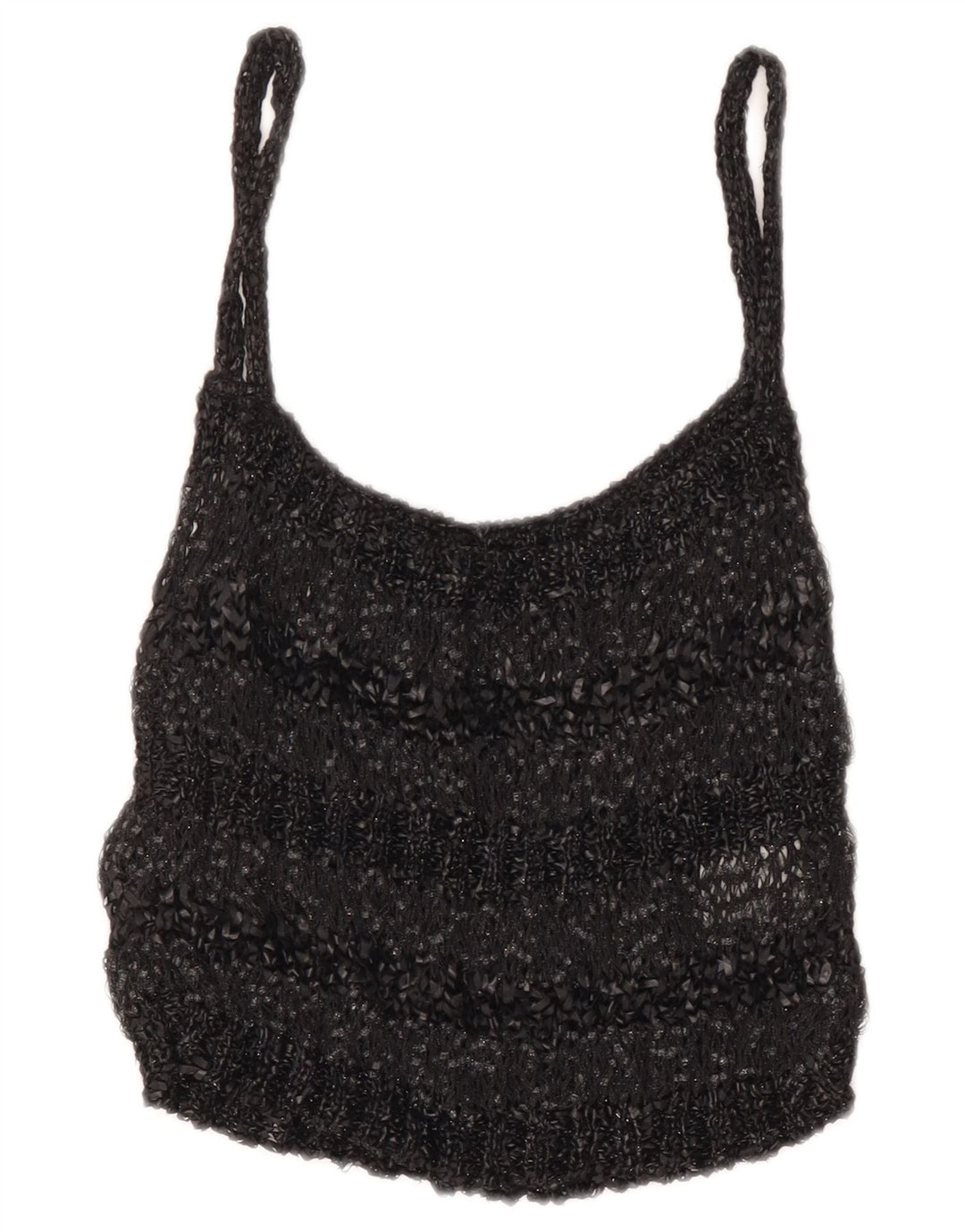 Codice Top corto transparente para mujer UK 8 Pequeño gris moteado de poliamida