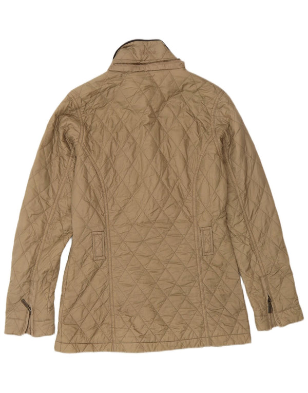 Barbour Chaqueta acolchada para mujer UK 8 Small Beige Poliamida