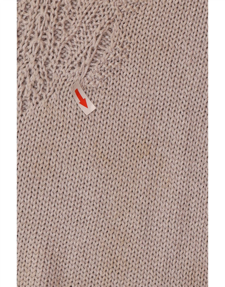 Zara Suéter con cuello en V para mujer UK 44 Gris medio