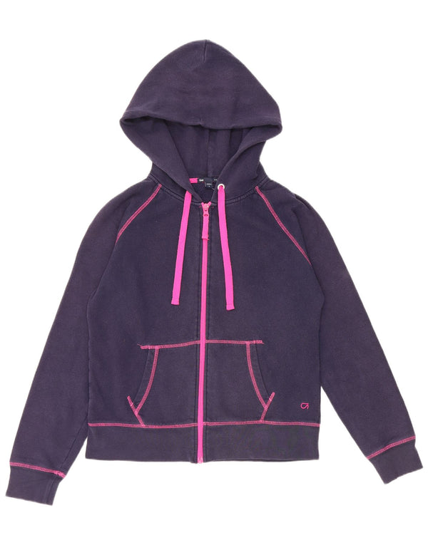 Gap Sudadera con capucha y cremallera para mujer UK 14 Medium Azul marino Algodón
