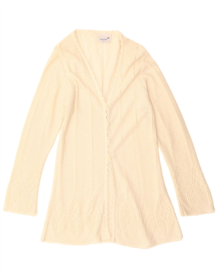 ETAM Cárdigan Largo para Mujer UK 44 Acrílico Beige Medio