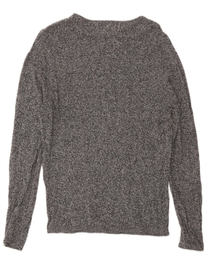 Zara Hombre Top Manga Larga Pequeño Gris Moteado