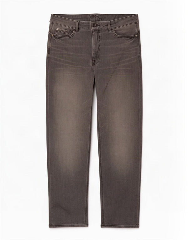 Marks & Spencer Vaqueros Rectos para Mujer UK 40 Grande W32 L28 Algodón Gris