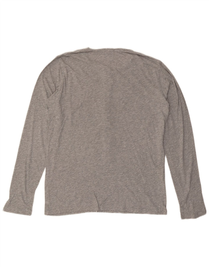CHEAP MONDAY Top de hombre de manga larga con flecos en gris medio