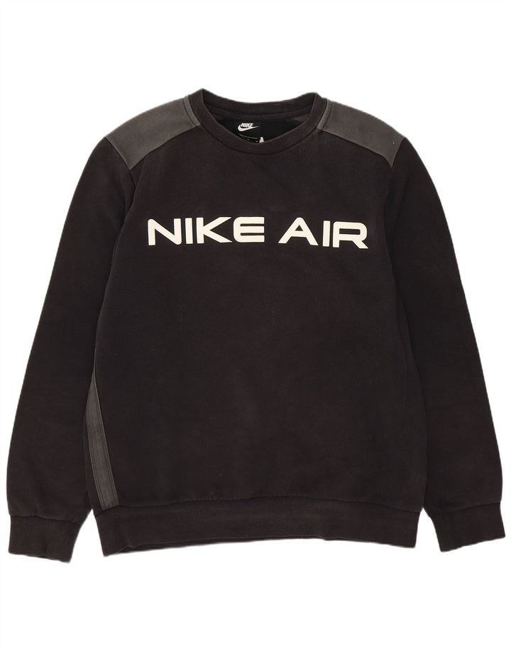 Nike Sudadera con gráfico gráfico tipo jersey de algodón negro mediano para hombre