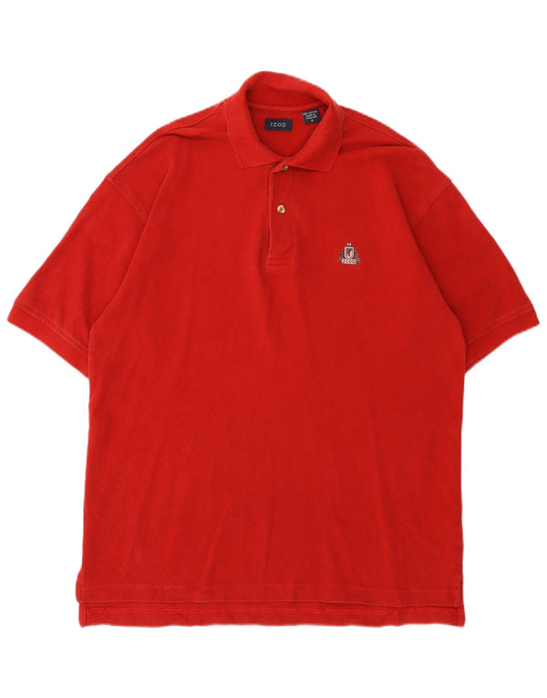 IZOD Polo Hombre Pequeño Algodón Rojo