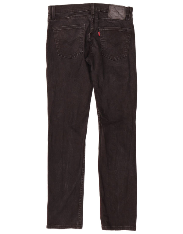 Levi's Hombre 511 Slim Jeans W29 L32 Algodón Negro