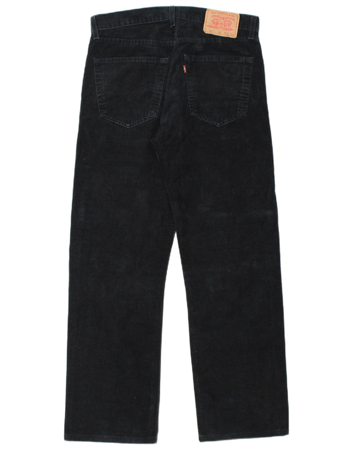 LEVI'S Pantalón recto de pana 551 para hombre W33 L30 Algodón negro