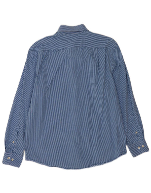 Camisa Hombre Izod Algodón Cuadros Azul Medio