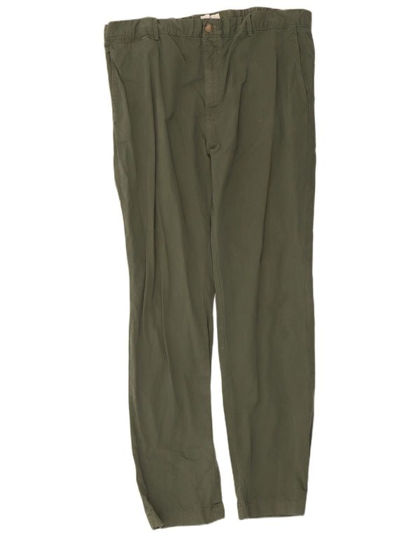 Marks & Spencer Pantalones chinos ajustados para hombre W40 L33 Algodón verde