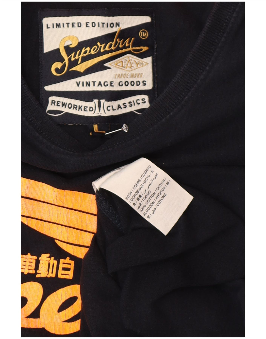 Superdry Camiseta Classics Graphic Top Grande De Algodón Azul Marino Para Hombre