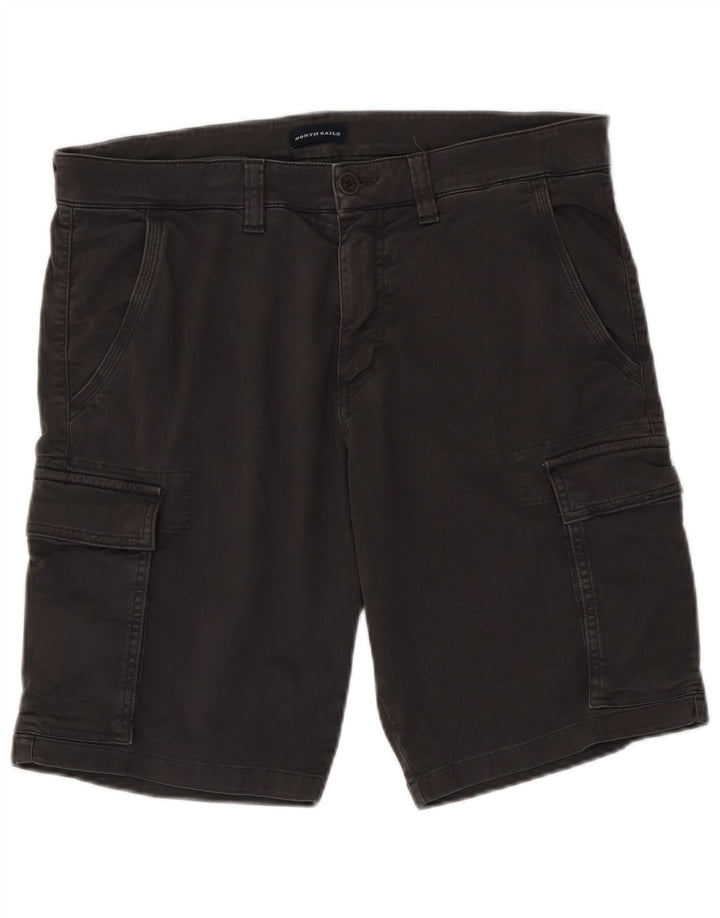 Pantalones cortos cargo para hombre North Sails W34 Algodón gris grande