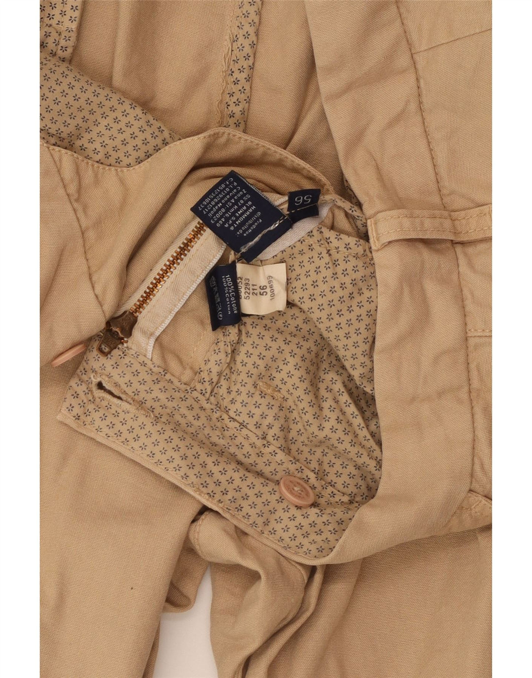 Harmont & Blaine Pantalones cortos cargo para hombre IT 56 3XL W40 Algodón beige