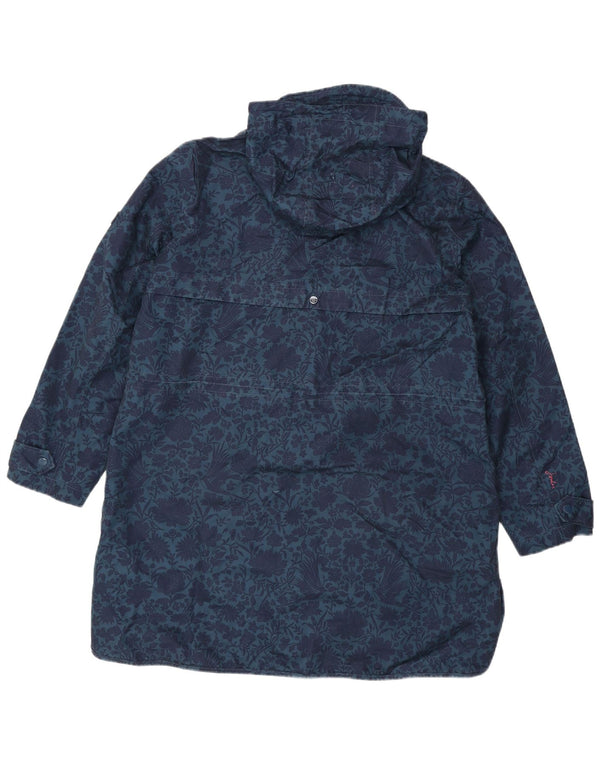 Chubasquero con capucha para mujer Joules UK 40 XL Poliéster floral azul marino