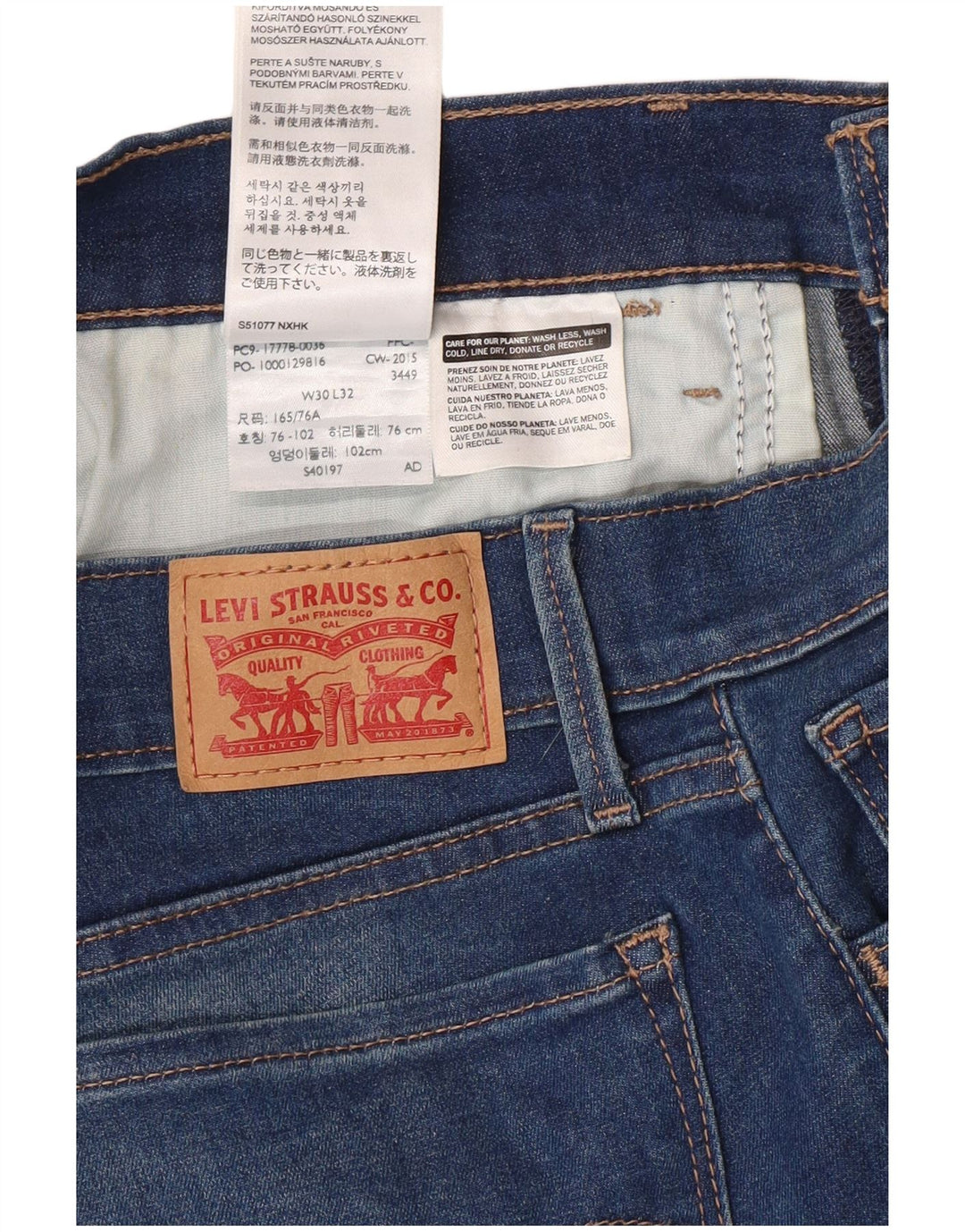 LEVI'S Jeans Super Skinny 710 para Mujer W30 L32 Algodón Azul